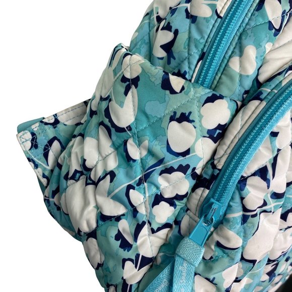 Vera Bradley backpack floral, pastel, flowers, blue, aqua, pastel, 15\